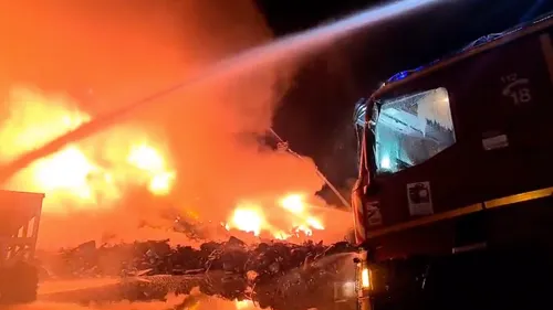 Un spectaculaire incendie dans l’Oise mobilise les pompiers